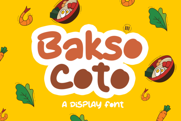 Bakso Coto Font Review