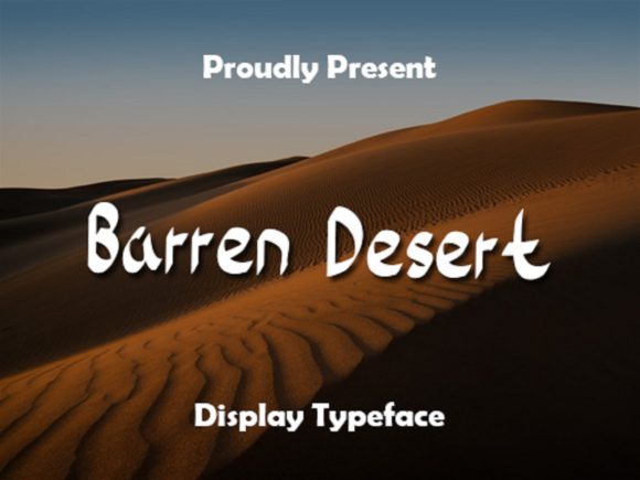 Barren Desert Font: Handwritten Elegance for Crafters