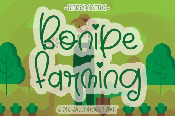 Bonipe Farming Font for Web Design