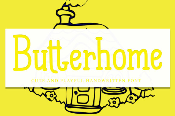 Butterhome: A Cute Handwritten Font