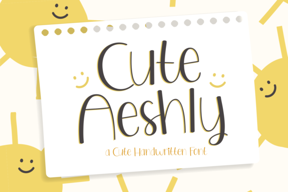 Cute Aeshly: A Playful Font for Elegant Design