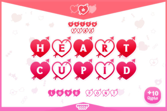 Heart Cupid Font: A Playful Design Tool