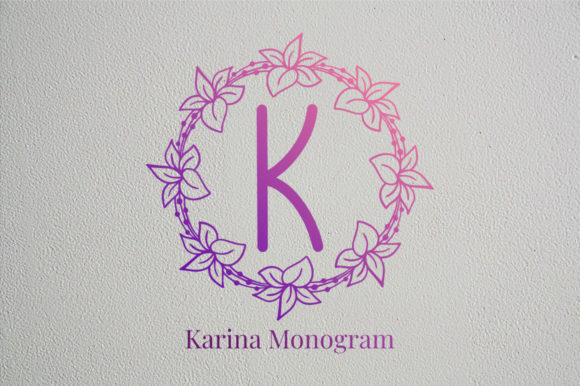Karina Monogram: A Font for Creative Campaigns