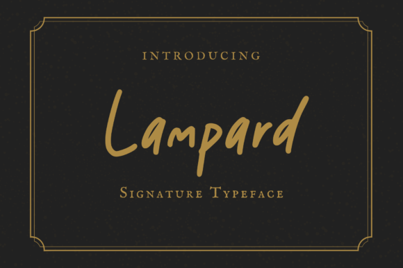 Lampard: A Handwritten Font for Editorial Design