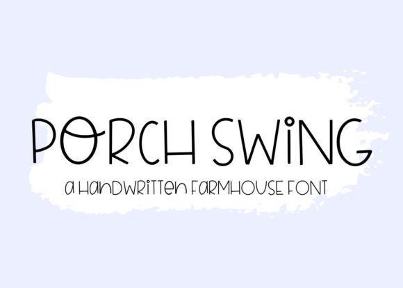Porch Swing Font for Editorial Design