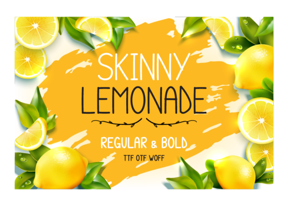 Skinny Lemonade Font for Web Design