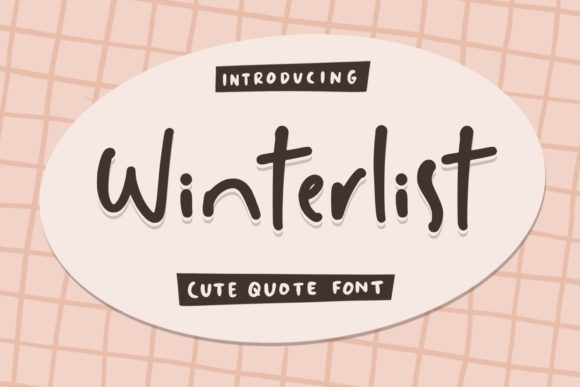 Winterlist Font for Web Design